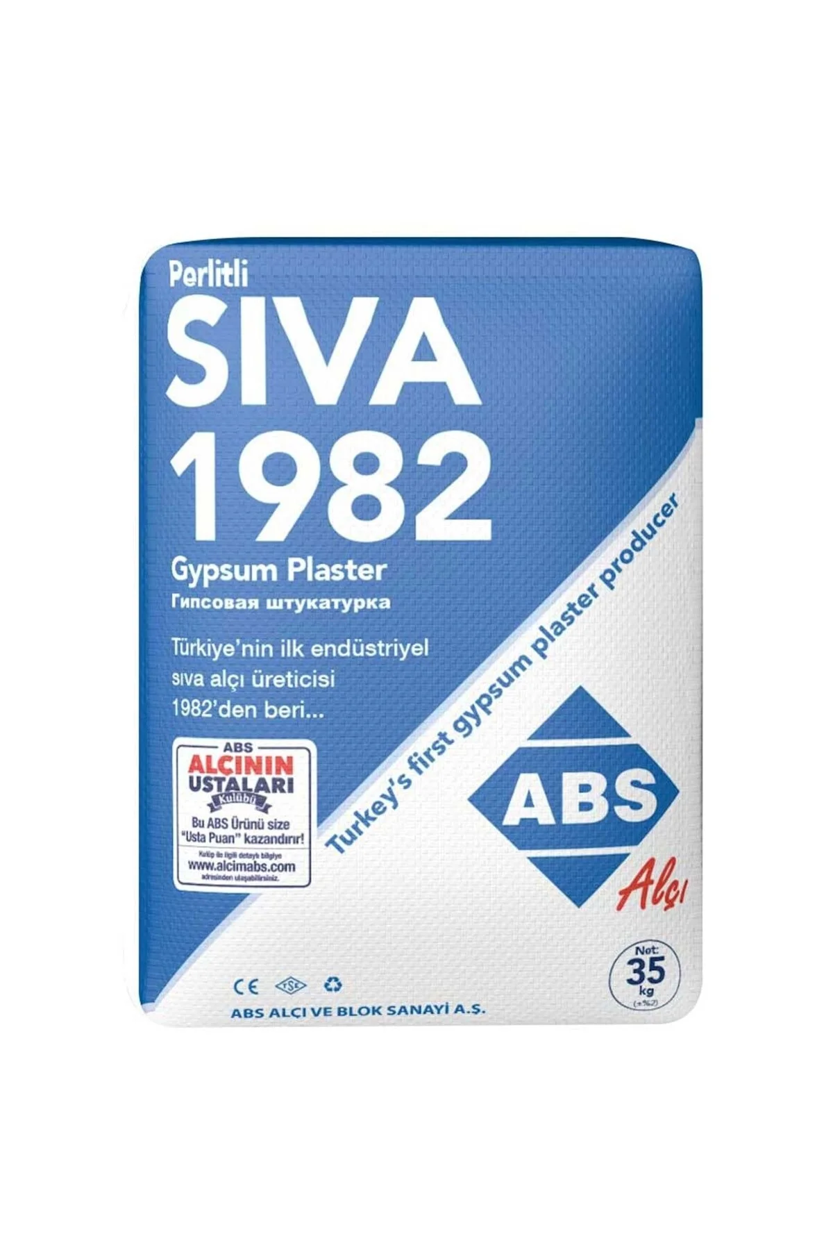ABS Perlitli Sıva Alçısı 35 KG
